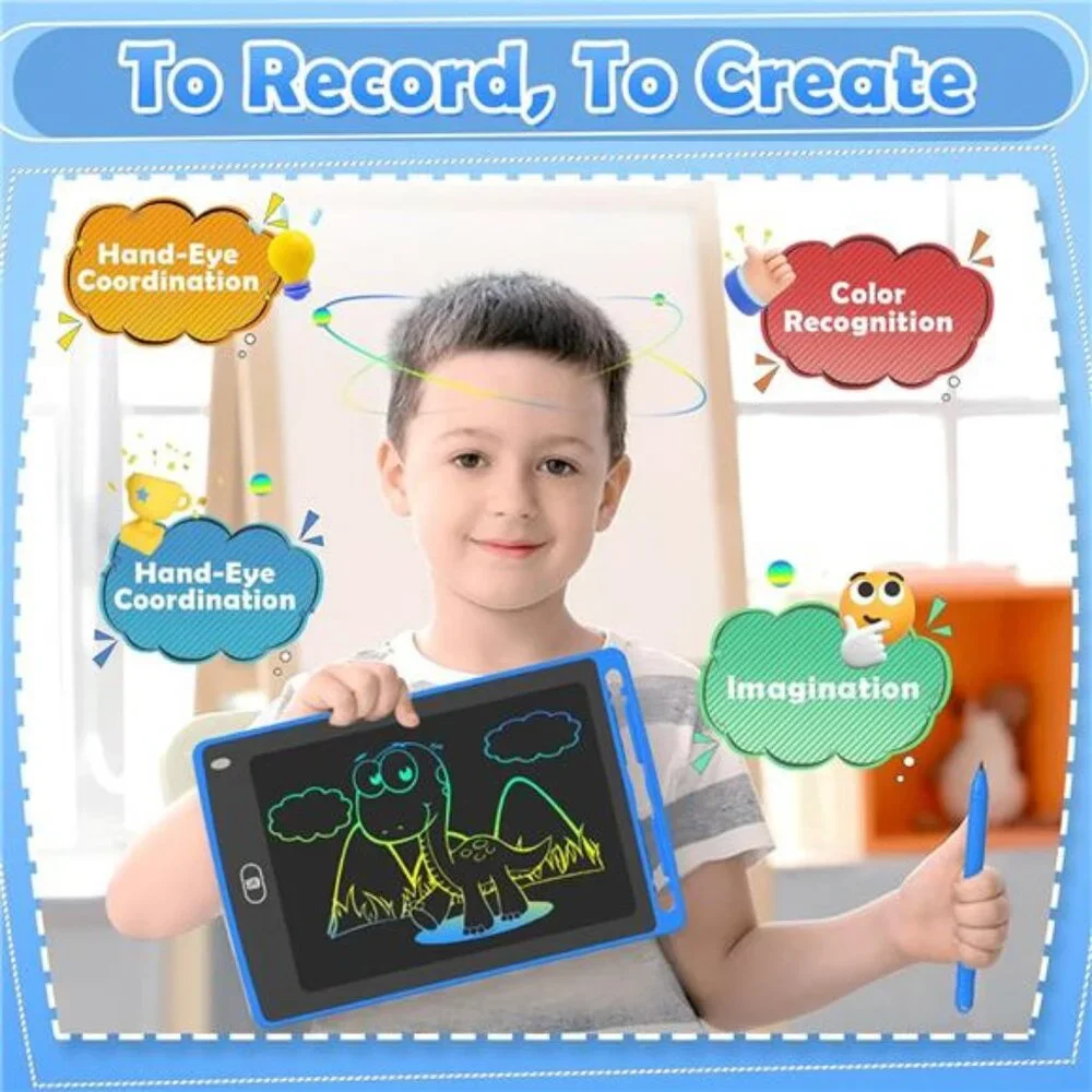 4 Pack LCD Writing Tablet for Kids, 8.5 Inch Colorful Doodle Board Drawing